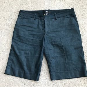 Mossimo stretch fit 3 dark denim Bermuda shorts 10